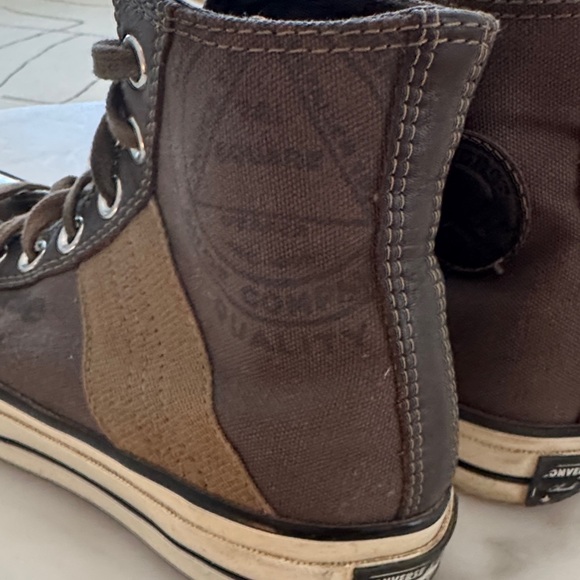 Converse Chuck 70 High-Top Sneakers - Dark Brown and Tan. Unisex M4. W6 - Picture 13 of 13
